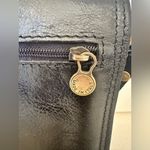 Vintage Florence Made In Italy Black Leather Crossbody Bag Sling Satchel Photo 5