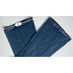 American Eagle Bootcut Wide Leg Pocket Embroidered Details Blue Jean sz 12 Photo 6