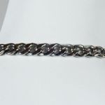 Large Rhinestone Heart Charm Pendant Collar Link Toggle Clasp Necklace Photo 2