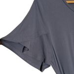 Tiered Midi Dress Womens Medium Flowy Ruffle Feminine Dainty Event Work Blue Photo 8