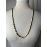 vintage gold and silver toned chain necklace quiet luxury Photo 1