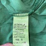 VENTI6. SILK‎ VISCOSE Flare MAXI SKIRT Green Made In Italy Size S Photo 5