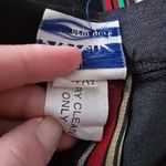 Vintage Ann Stevens 80s Black Faille Multicolored Satin Stripe Skirt Size 11/12 Photo 6