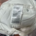 Old Navy  high rise curvy OG straight jeans White Stretch Denim size 2P Raw Hem Photo 6