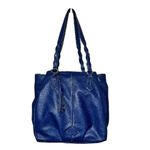 st. john's bay Blue faux Leather Handbag Photo 2