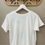 Daydreamer  by Free People Distressed Yosemite Tee Shirt White Sz Small Photo 7