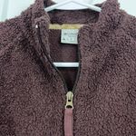 Columbia  Large Brown Teddy Fleece Long Sleeve Full Zip Jacket Photo 3