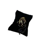 Vtg Fantail Goldfish Koi Fish Enamel Rhinestone black and Gold rhinestone Pin Br Photo 3