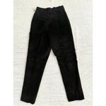 Contrasts Vintage Deadstock Black Leather High Rise Straight Leg Pants 11 Korea Photo 7