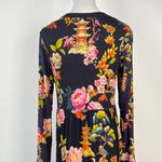Johnny Was NWOT  Floral Long Sleeve V-Neck Midi Dress Size S Multicolor Photo 7