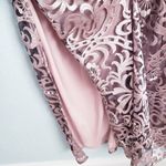 JS Collections  Embroidered Mesh Flutter Sleeve Elegant Lace Evening Gown Photo 13