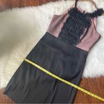 BCBG Maxazria Black & Tan Pencil Cocktail Dress Size 8 Photo 7