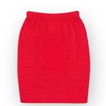 St. John Collection ♔ By Marie Grey ♔ Santana Knit Skirt ♔ Rich Orange Red ♔ 6 Photo 1