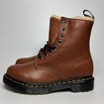 Dr. Martens 1460 Serena Faux Fur Lined Farrier Leather Combat Boots - Saddle Tan Photo 4