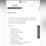 Cupshe NWT ‘Boho Rhapsody’ ruched black maternity one piece swimsuit, size XL Photo 15