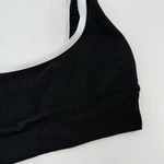 LainSnow Kiawah Bikini Top Size Extra Small NEW Black White Ribbed Swim NWOT Photo 7