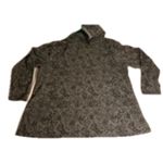 Casual Cozy Boho Print Hoodie Tunic Livi Black Gray Plus Size 18/20 Photo 4