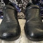 B.O.C. Black Clog Mules, Slip One, Paisley Design, Size 9.5 Photo 0