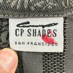 CP Shades | Medium | RARE 100% Rayon Gray Striped 3/4 Sleeve Button Down Shirt Photo 1