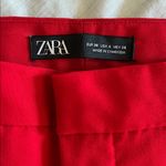 ZARA  Women's Suit Set Matching Blazer Pants Set Red Sz 8 / 6 Tailored Photo 10
