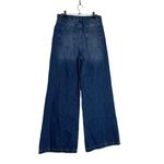 Triarchy  Medium Indigo Wide Leg Organic Cotton Jeans High Rise Ms Fonda Photo 6