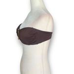 La Blanca Vintage  Bandeau Bikini Swim Top Brown Jewel Detail Summer Essential Photo 7
