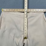 BCBGMAXAZRIA  Dress Pants Womens M 32x24 Beige Cropped Mid Rise Straight Career Photo 3