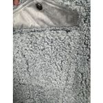 Good American Sherpa Oversized Jacket '90s Sherpa Trucker Women’s Size 5/6 2XL Blue Photo 4