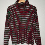 Liz Sport VTG Fair Isle Turtleneck Long Sleeve Shirt Womens S Snowflake Y2K 90s Photo 0