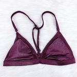 PINK - Victoria's Secret  Unlined Bralette  Racerback Red Glitter Photo 0