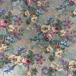 Floral Jacquard Puff Sleeve Dress Green Size M Photo 4