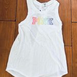 VS VICTORIAS SECRET PINK EVERYDAY RACERBACK TANK TOP OPTIC WHITE XS Photo 1