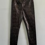 7 For All Mankind Snakeskin Faux Leather Leggings Photo 2