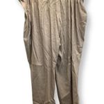 INC International Concepts Flat Front Crop Pants Belt Strap & Waistband New Tan Size 4X Photo 1