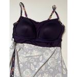 Lands' End Blackberry Jacobean Sweetheart Swim Dress O/P Swimsuit Sz 18 W… Photo 6