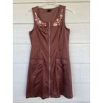 Her Universe Star Wars  Han Solo Brown Embroidered Suede Zipper Dress Costume Med Photo 1