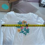 Talbots  FLAMINGO EMBROIDERED CREWNECK TEE Photo 6