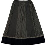 Vintage 70s Tumbleweeds Witchy Maxi Skirt Black Lace Velveteen Medium Edwardian Photo 13