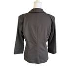 LC Lauren Conrad Fitted Blazer Size XS Black Business Casual 3/4 Sleeves Button Photo 3