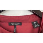 Scotch & Soda  Womens Voyage Burgundy Red Satin Dress Midi Puff Sleeves Size XL Photo 6