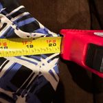 East 5th Street Black White Blue 3D Squares Dress SZ 16 pleated top and bottom Photo 12