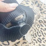 J.Crew Women's Mockneck Leopard Sweater with Front Pocket Dress Size XS Photo 2