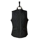Westport Black Quilted Vest Zip Front Snap Pockets Padded Women's Size Large Photo 11