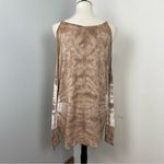 PPLA  Petra Tan & White Tie Dye Cold Shoulder Long Sleeve Top Large Photo 1