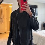 Missguided  Leather Moto Faux Jacket with belt  Photo 4