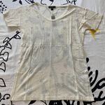 J.Crew  Ivory Rhinestone Pattern Tee Photo 4