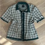 Abercrombie & Fitch  Plaid Knit Button-Up Shirt Photo 5