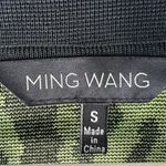 Ming Wang S Small Cardigan Sweater Abstract Knit Jacket Beaded Collar Career Photo 3