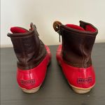 Sperry  Women’s Waterproof Duck Boots Red Brown Leather Fleece Lined Size 8 Photo 7