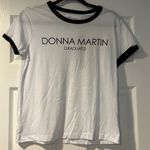 Don’t Tell Mama Women’s Black & White Ringer Tee ‘DONNA MARTIN GRADUATES’ Size undefined Photo 1